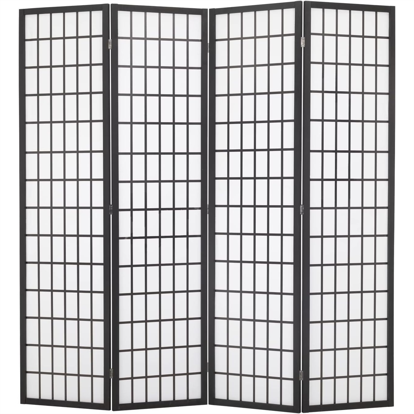 Shoji Screen Divider - 4 Panel Shoji Room Divider, 6Ft