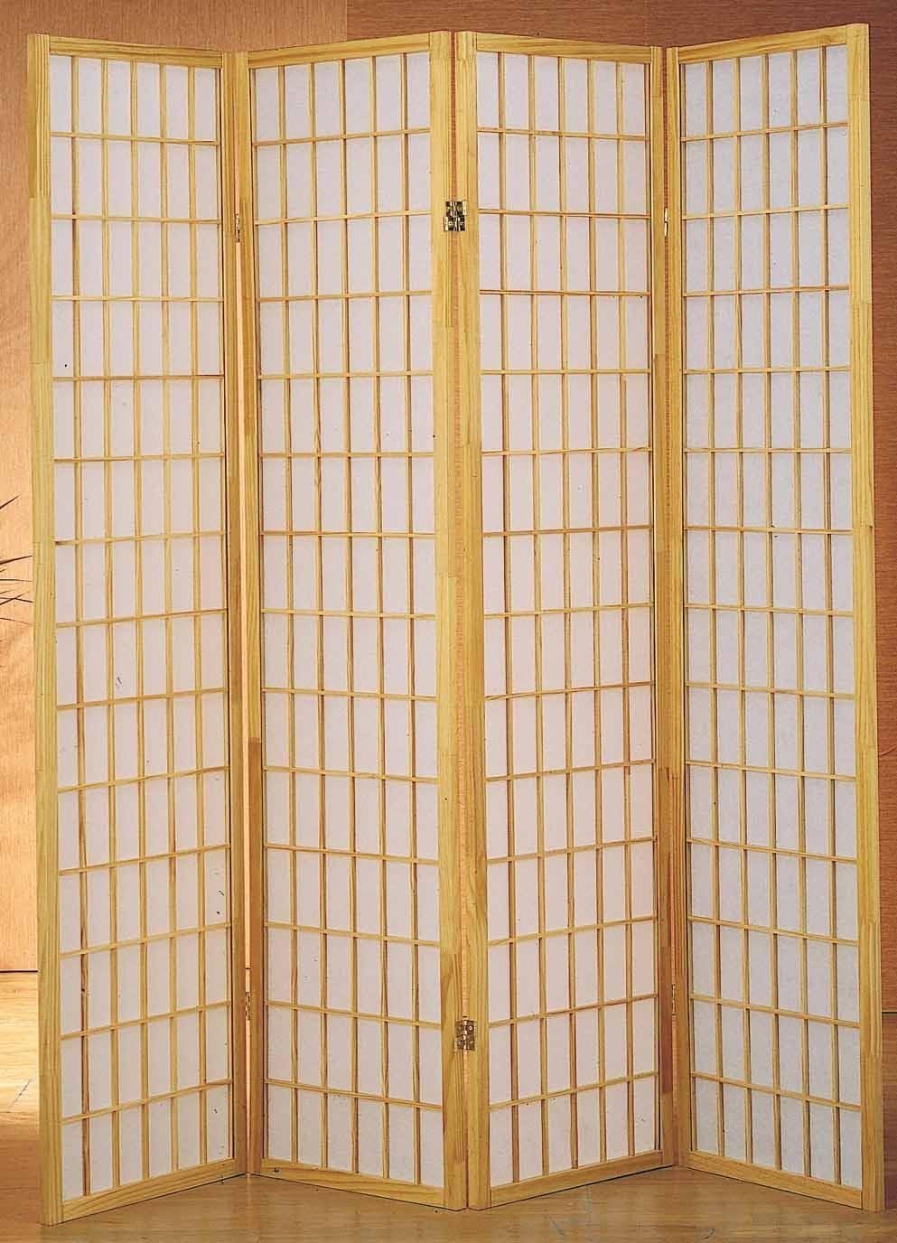 Japanese Style 4 Panels Wood S - Shoji Screen Divider avis et prix