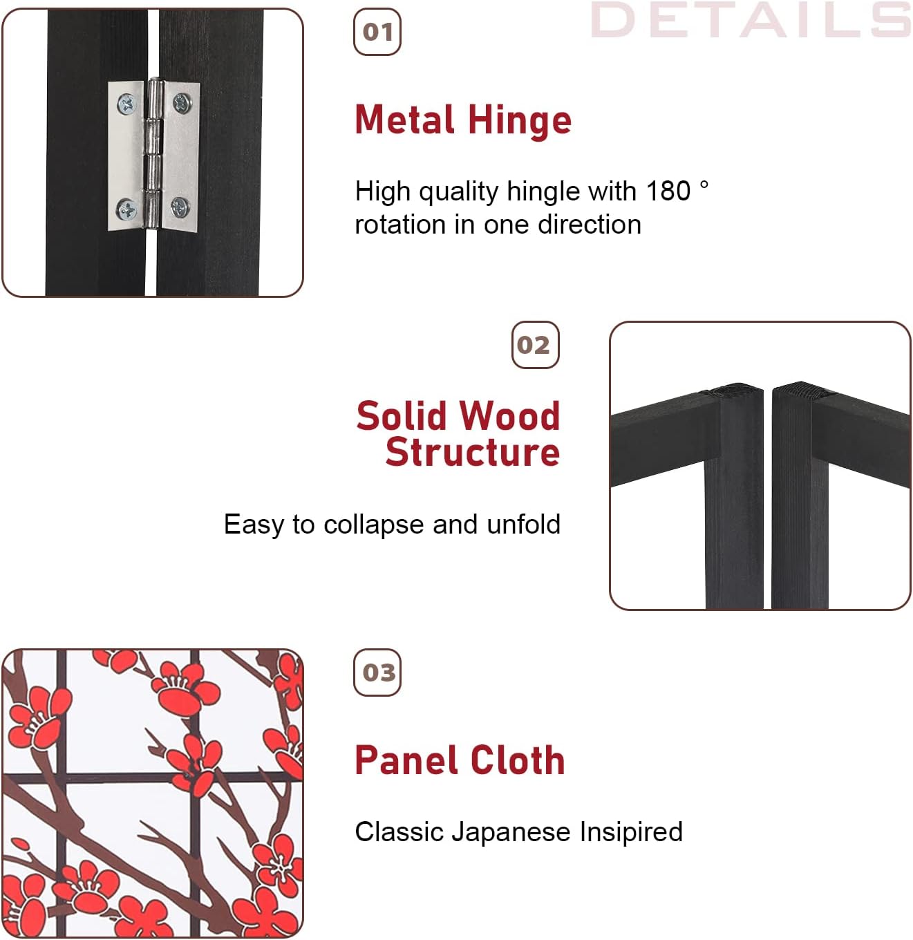 4 Panel Shoji Room Divider 6Ft - Shoji Screen Divider avis et prix