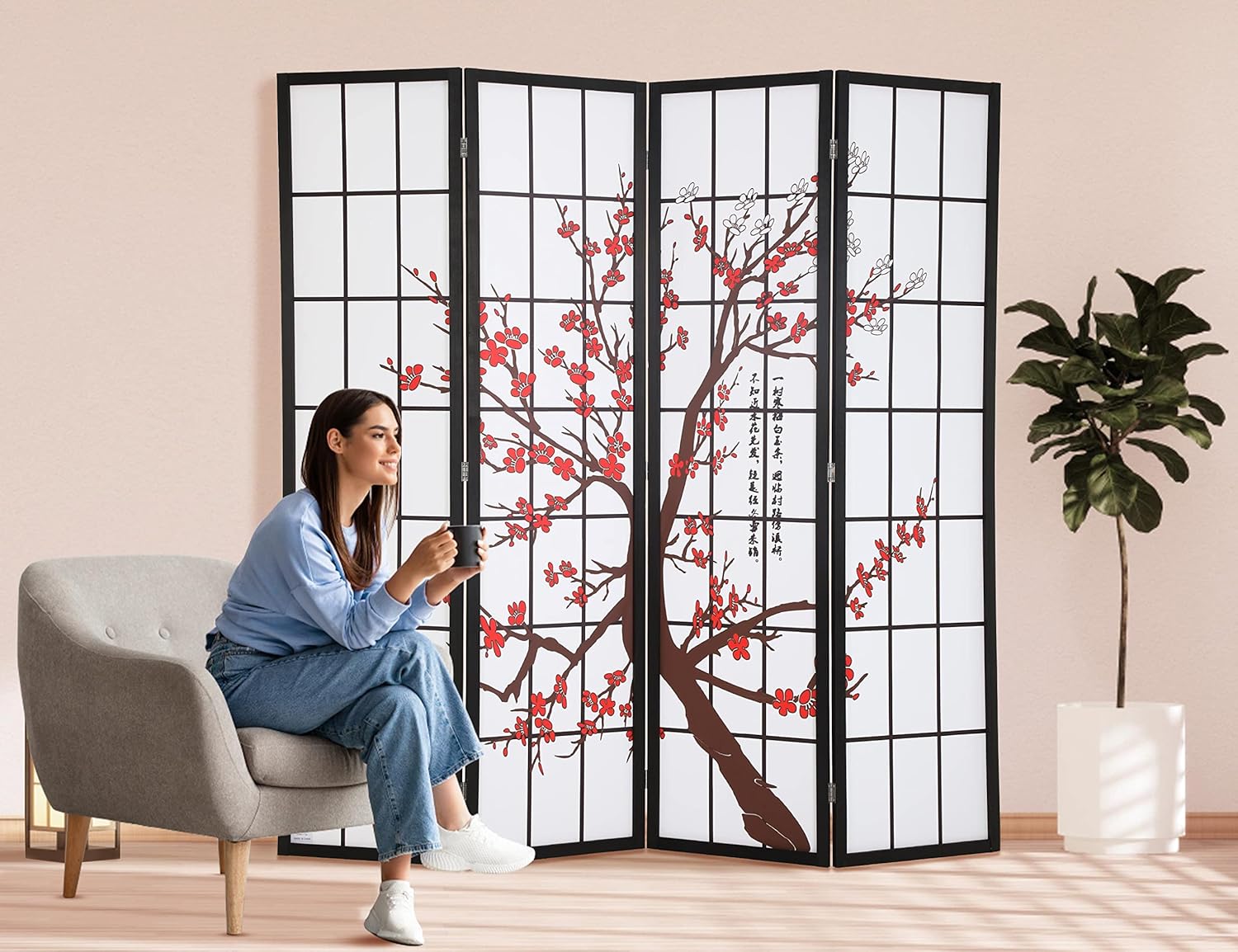 4 Panel Shoji Screen Room Divi - Shoji Screen Divider avis et prix