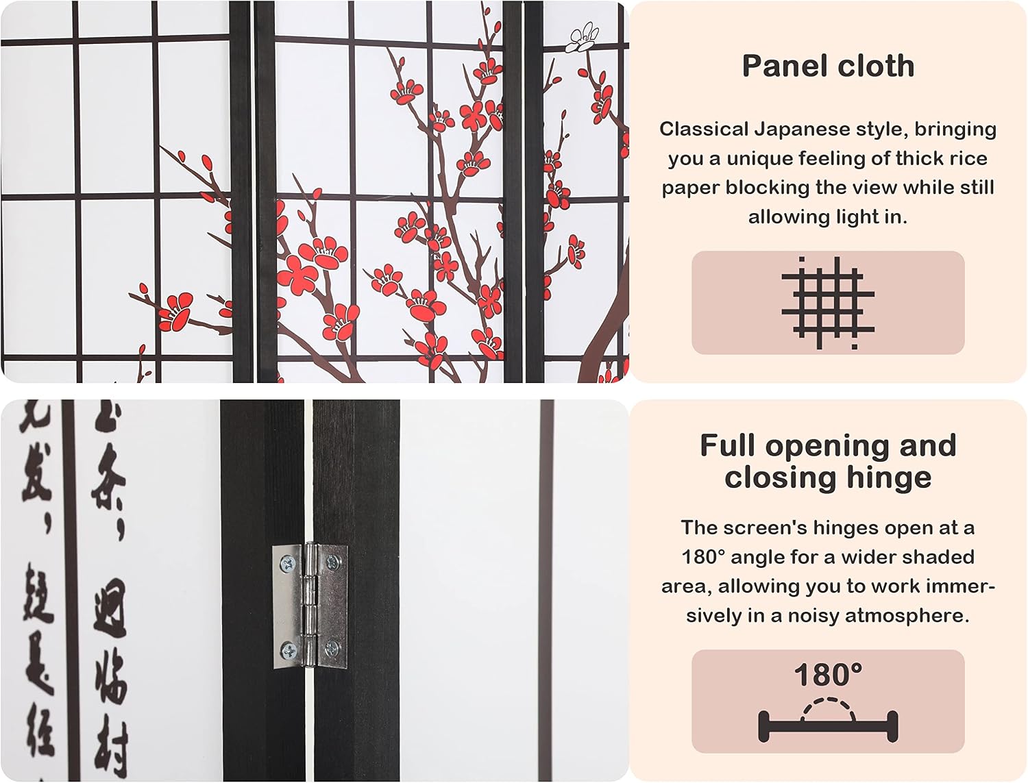 4 Panel Shoji Screen Room Divi - Shoji Screen Divider avis et prix