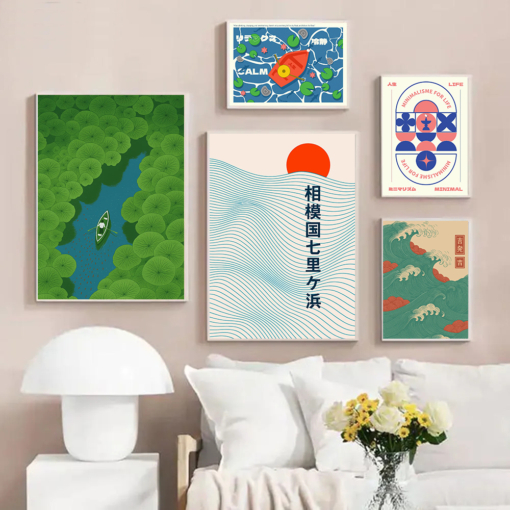 Boat Surrounded Japanese Wave  - Japanese Minimalism Lifestyle avis et prix