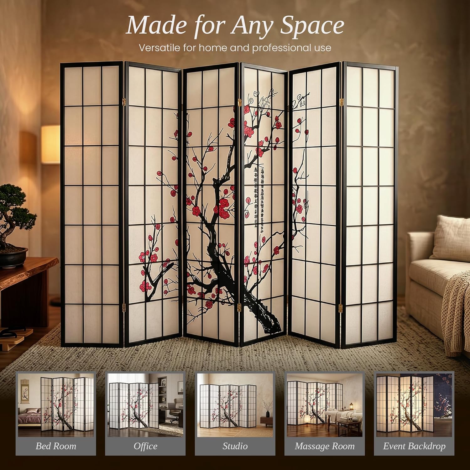 Japanese Shoji 6-Panel Room Di - Shoji Screen Divider avis et prix