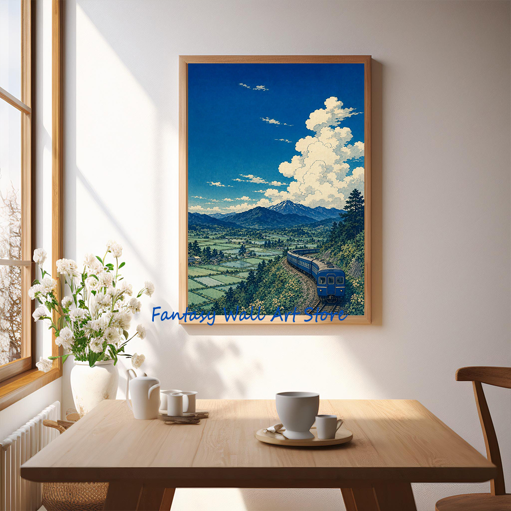Japanese Train Blue Railway St - Lifestyle Of Japanese avis et prix