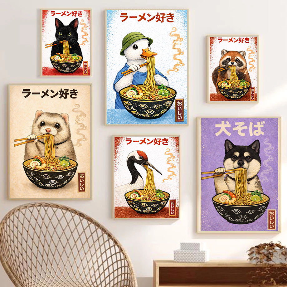 Funny Japanese Food Posters Cu - Japanese Lifestyle And Food avis et prix