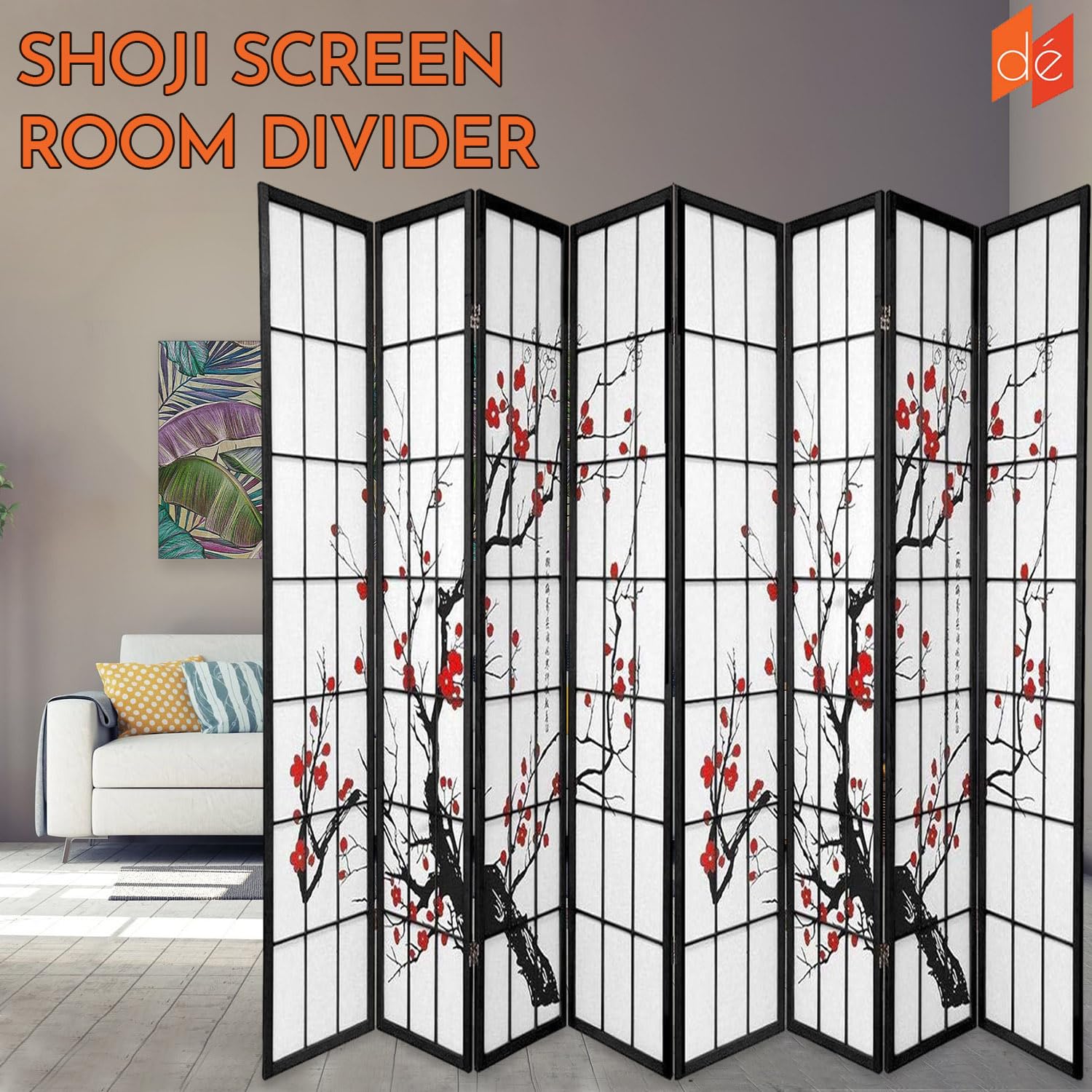 8-Panel Blossom Screen - Porta - Shoji Screen Divider avis et prix