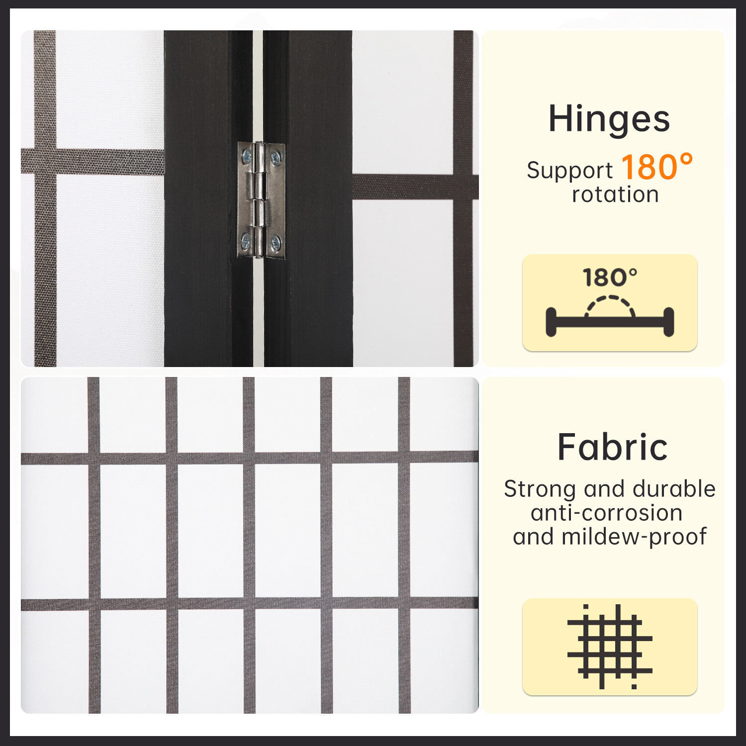 Room Divider 4 Panel Oriental  - Shoji Screen Divider avis et prix