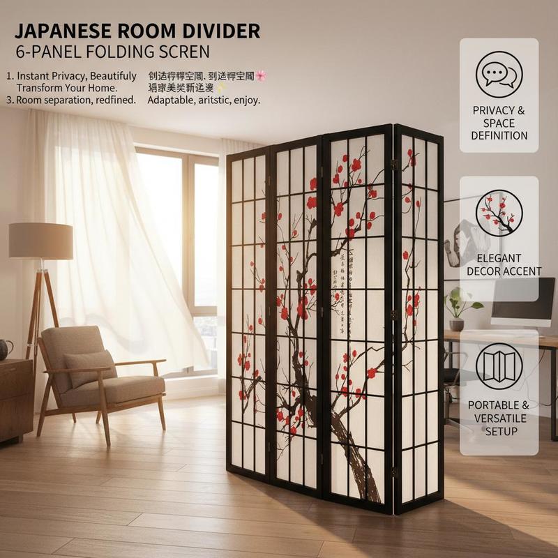 Japanese Shoji Screen 6 Panel  - Shoji Screen Divider avis et prix