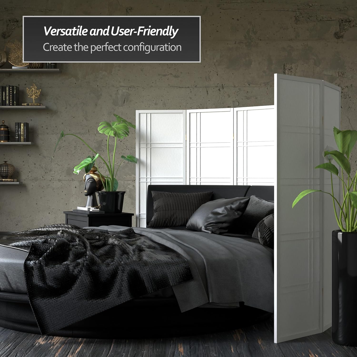 5-Panel White Shoji Screen Roo - Shoji Screen Divider avis et prix