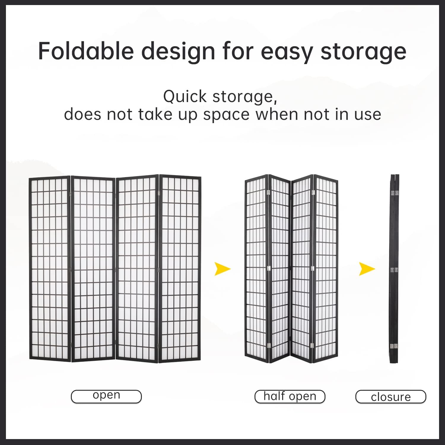 4 Panel Shoji Room Divider, 6F - Shoji Screen Divider avis et prix