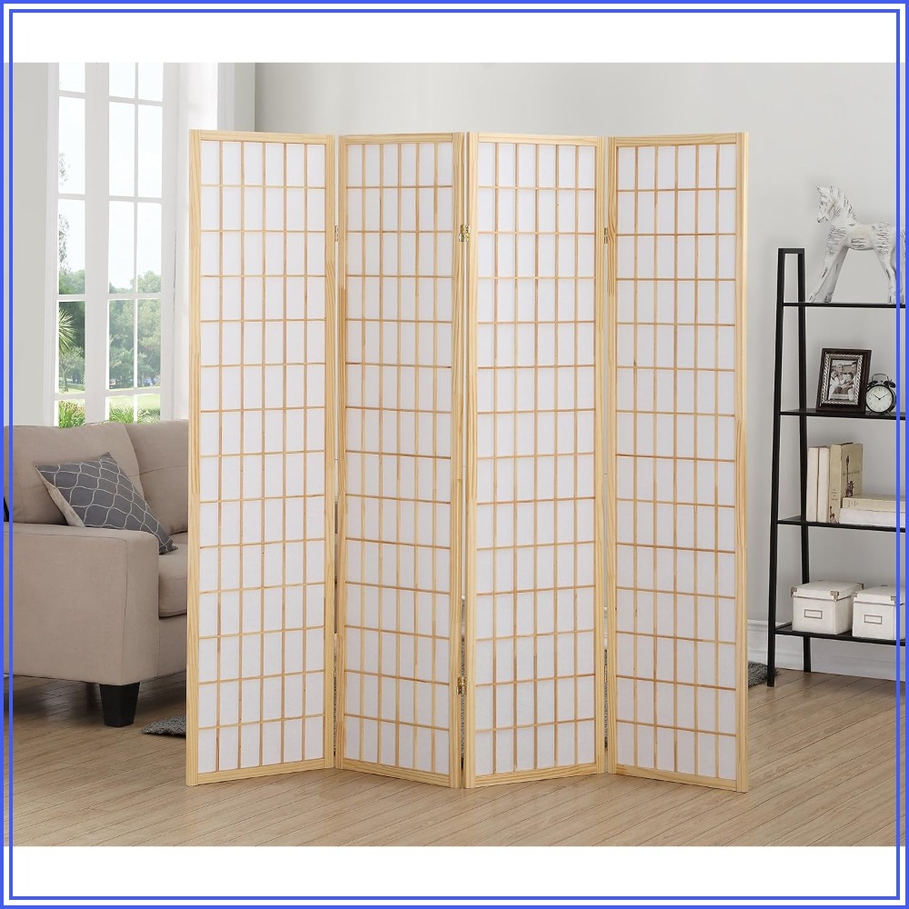 4-Panel Shoji Room Divider Scr - Shoji Screen Divider avis et prix
