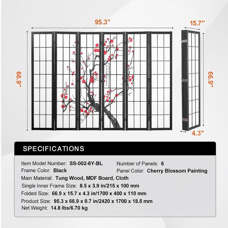Japanese Shoji Screen 6 Panel  - Shoji Screen Divider avis et prix